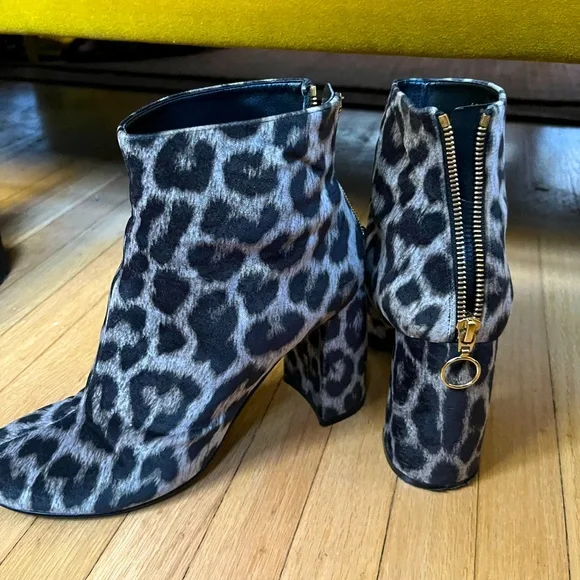 Stella McCartney Leopard Heeled Boots - Picture 1 of 2